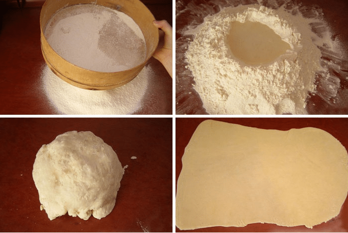 Как готовит тесто для мант